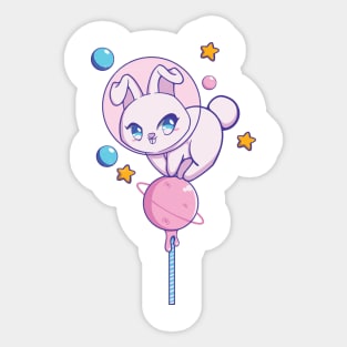 Space Bunny Candy Sticker